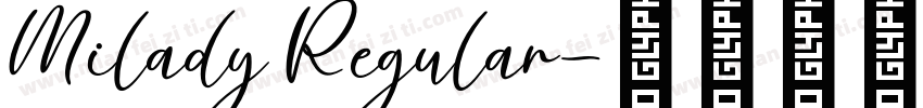 Milady Regular字体转换